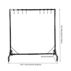 5-7ft Automotive Painting Stand Painting Hanger Rack Painting Stand 8 Hooks