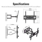 Full Motion Lcd Led Tv Wall Mount Bracket Swivel 26 32 36 37 42 46 47 50 52 55 