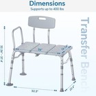 Transfer Bench With Back Push Buttons
