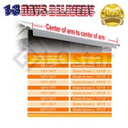 Rv Awning Sun Shade Screen - Black Mesh Sunshade Uv Block  11 -19   X 9 