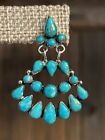 Turquoise And Sterling Silver Earrings 30127