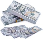 500 Pcs 100 Dollar Bills Replica Play Money Movie Fake Bank Games Kids Cash