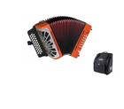 Hohner Compadre Diatonic Accordion - Keys Of G c f - Orange-new