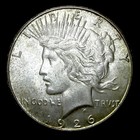 1926-s Peace Dollar Silver ---- Pcgs Ms-64 Graded Coin ----  736b