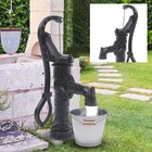 Cast Iron Water Well Hand Pump 26 Feet Black Rustic Garden Farmhouse Antique
