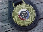 Classic Chrysler 300 Antique Gold Leather Key Fob Nos Custom-made Hi-quality