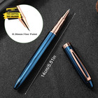 Metal Black Fountain Pen Set  0 38mm Fine Nib Fountain Pen With 10 3 4mm Ink Car