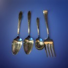 Silver Plated Forks Spoons Jewelry Making Crafting Ornate