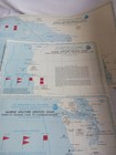 Vntg Noaa Marine Weather Services Chart Set 3 Complete Us West Coast Maps Flaws