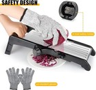 7-in-1 Adjustable Stainless Steel Mandoline Vegetable Food Slicer For Kitchen -