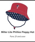 2026 Phillies Sga Bucket Floppy Hat Cap New Miller Lite 6 5 26 Fans 21 Over Only
