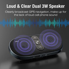 Bluetooth Car Speaker Handsfree Speakerphone  Dual 3w Wireless Car Kit With Viso