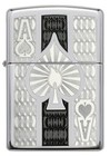 Zippo High Polish Chrome Spade Pocket Lighter  24196-000024