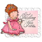 Penny Black Rubber Stamps Clear T-time Tea Party Girls New Clear Stamp Set