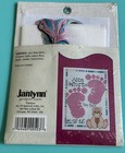 New Janlynn Baby Footprints Birth Announcement Cross Stitch Kit  999-1003