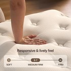 Queen Mattress 12 Inch  Medium Plush Hybrid Queen Size Mattress With Memory Foam