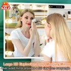 Vanity Makeup Dressing Table Set With Stool And 6 Drawer  Sliding Lighted Mirror