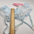 Ms Conduct Garter Belt Vintage Nwt Blue With Polka Dot Sheer Trim Sz Small