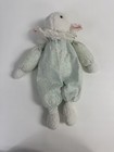Eden Floppy 15  Lamb Plush Vintage Stuffed Toy Lace Collar Floral Sleeper Romper