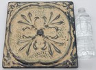 Vtg Tin Raised Ceiling Tile Architectural Salvage Framed Wall Hanging Stamped