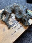 Vintage Estate Antique Cast Bronze Dog Sculpture Man Cave Decor