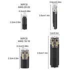 80 Pcs Plug-in Quick Wire Connectors  Reusable Clamp Terminal Blocks For Cables