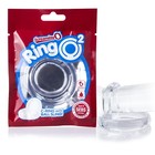 Adult Clear Screaming O Ringo 2 Double C-ring With Ball Sling Rng2-c-101e 3 Pack