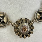 Vtg Patricia Locke Necklace Bracelet Modernist Swarovski Crystals Signed