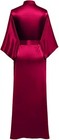 Women Silk Satin Long Wedding Bride Bridesmaid Robe  No Robe Feminino Bath Ro