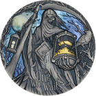 2024 Cameroon Grim Reaper The One Who Waits 2 Oz Antique Finish Silver Coin