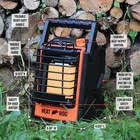 Heat Hog 9 000 Btu Portable Propane Radiant Space Heater  Indoor  Outdoor  Garag