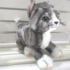 Ikea Tabby Cat Lilleplutt  Plush Stuffed Animal Sewn Eyes Kitten 9  New A