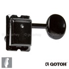 New Gotoh Sd91-05m 6 In-line Vintage Style Tuners For Fender Strat Tele - Black