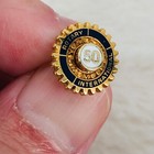Rotary International Gold Filled 50 Year Member Tie Tack   Membership Lapel Pin