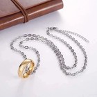 Gold Plated Lord Of The Rings Hobbit Ring Necklace The One Ring Of Power - Usa