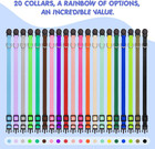 20 Pack Puppy Collars For Small Puppies Litter Safety Buckle Soft Nylon Whelping