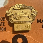 Indy 500 1961  50th Anniversary  Indianapolis 500 Mile Race Gold-tone Pit Pin