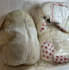 15  Ultimate Reinhart White Teddy Bear Plush Stuffed Pillow Zipper Back Hearts