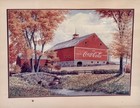 Coca Cola Old Barn Wood Framed Photo Barn Print Frame 20 x17   Picture 14 x11 