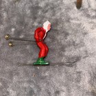 Vintage Barclay Cast Metal Winter Figures - Skiers   Skater - Free Shipping