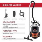 Hoover Commercial Shoulder Vac Pro Backpack Bagged Vacuum Cleaner  C2401