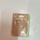 U 2-count Enamel Metal Backpack Pins Set  Butterfly   Mushroom  Multicolor