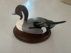 Hand Carved Wooden Duck Decoy Signed Bob White Miniature 6    Folk Art Display
