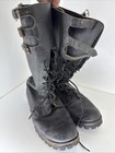 Vtg Men s 40s Post Wwii  49 Belgian Army Leather Motorcycle Oots 10 5 D 1940s