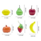 Mini Artificial Fruits Pack Fake Fruit Set Plastic Fruit For Decor Simulation   