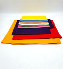Soft Felt Colored Fabric Pieces Lot Of 9  Assorted Colors Gold Color 33  Long