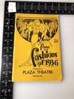 1936 Trenton Missouri Plaza Theatre Theater Movie Star Foods Fashions Book