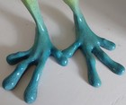 Kitty s Critters  david  Frog Figurine 8584le   rare Blue Feet   Tall And Heavy