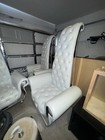 White Pedicure Spa Chair With Foot Bath Basin  Heated Massage  Padded