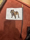Vintage Mack Truck Bulldog Mini Desk Flag Dealer Only Rare